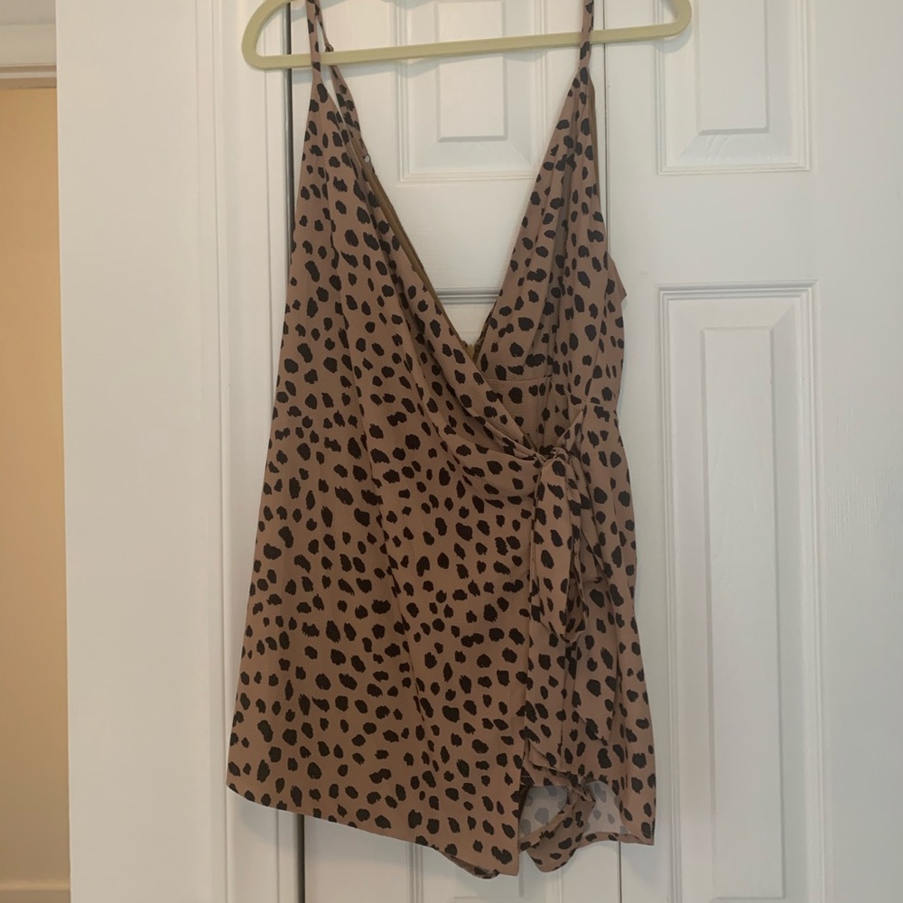 Cheetah dress with hidden romper